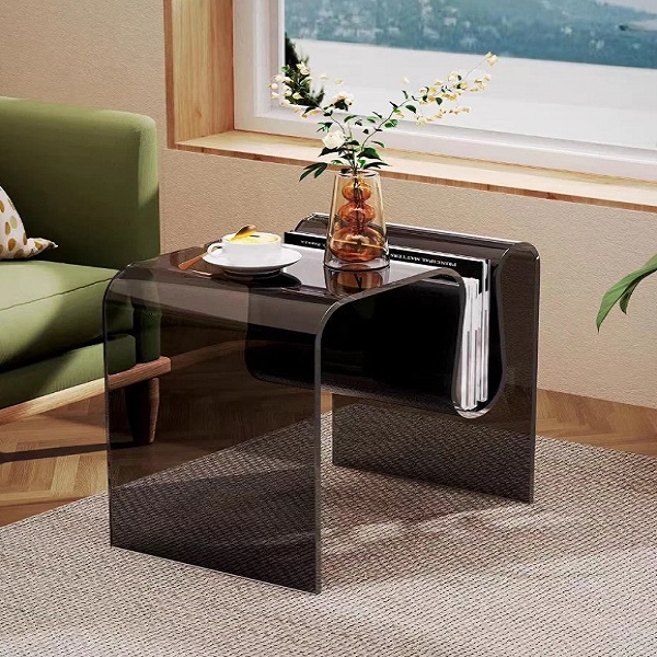 Небольшой приставной столик, простой акриловый журнальный столик для гостиной