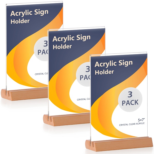 Acrylic Table Card Display for Business, Institutions, and Beyond