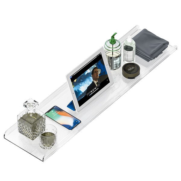 acrylic bathtub flat phone shelf