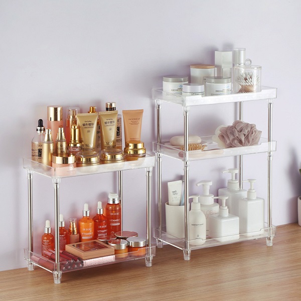 Acrylic Shelf Xinquan kanggo Storage Kosmetik Kitchen Bathroom