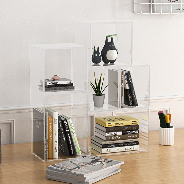 Acrylic Book Shelf Xinquan for Home Display Storage