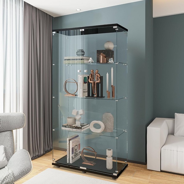Acrylic Floor Standing Bookcase Xinquan for Living Room Bedroom