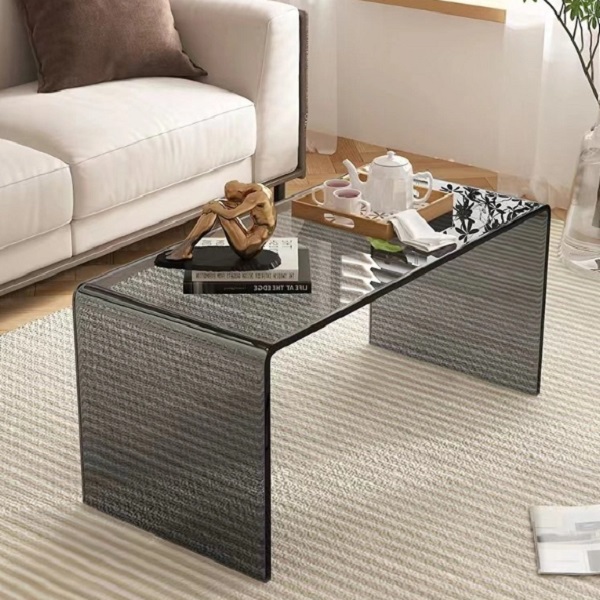 clear black acrylic coffee table
